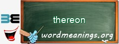 WordMeaning blackboard for thereon
